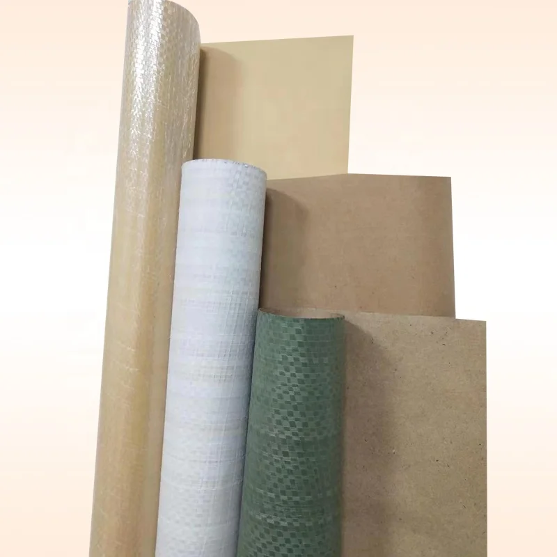 Waterproof woven fabric composite kraft paper different colour for packing