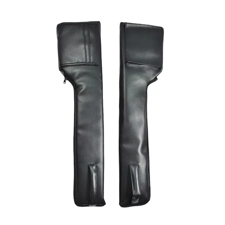 
PU Leather Auto Seats Leak Stop Pad Soft Padding Phone Cards Holder Storage Bags Organizers Pockets Car Seat Gap Filler 