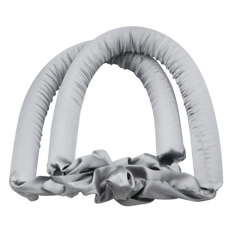 Good quality in stock pure silk heatless hair curls soft flexible sponge hair roller button curling beauty hair tools