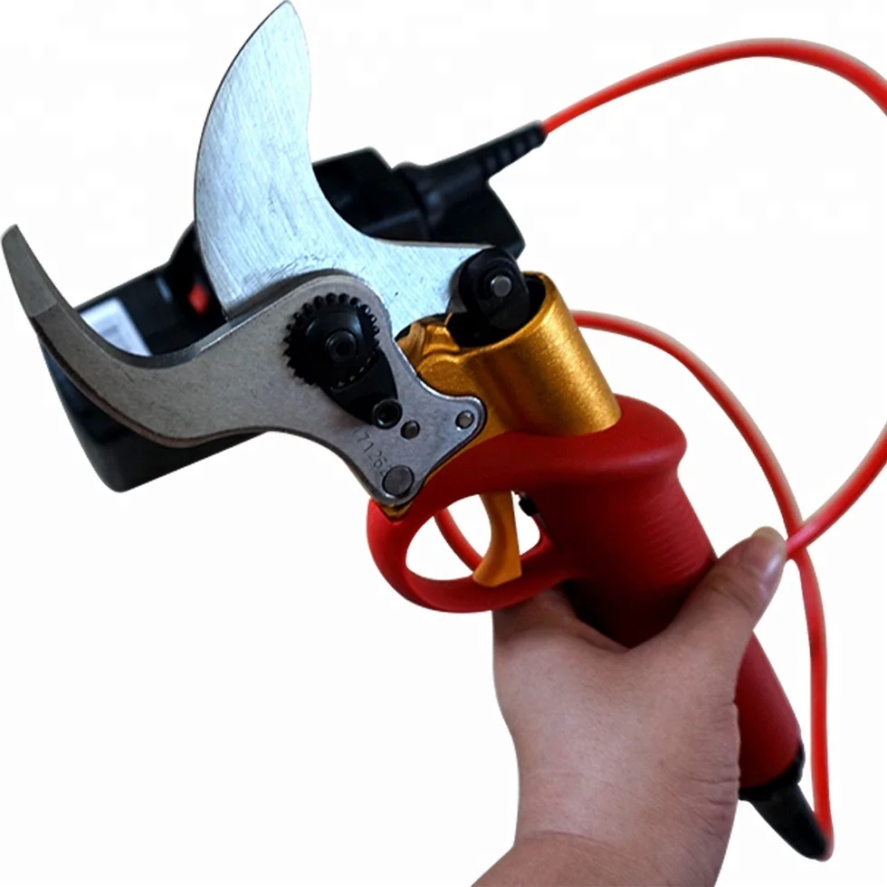 Portable lithium ion battery powered branch cutting scissors orchard electrical scissors electric pruning shears