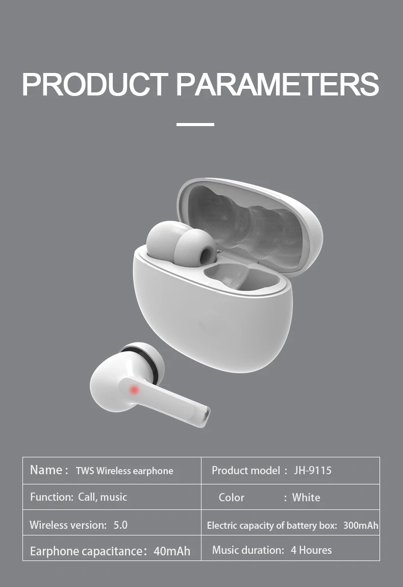 Bluetooth-копфхорер TWS kabellose Kopfhorer im Ohr mit Ladebox беспроводной 5 0 integrierte двойной микрофон Rauschunterdruckung