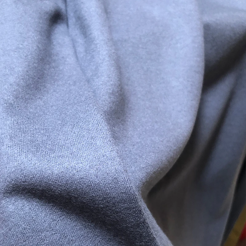Wholesale Natural 100% Merino Wool Fabric Plain Dyed 240g Warm Breathable Coat Pant Hoodie Fabric
