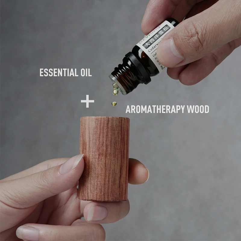 Essential Oil Diffuser Container Slowly Volatile Wooden Essential Oil For Sleep Push Oil Car Yoga Aromatherapy Inhaler Fragrance