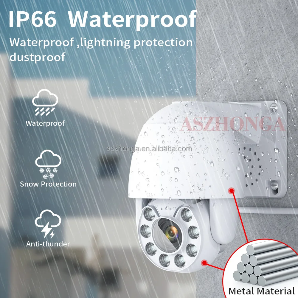 5MP 48V POE Security IP Network Camera Outdoor HD 5X Zoom PTZ  CCTV Surveillance Cam Night Vision H.265