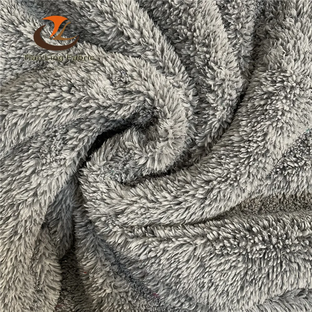 100 Polyester fleece brushed baby plush toy fabric soft toys fabric