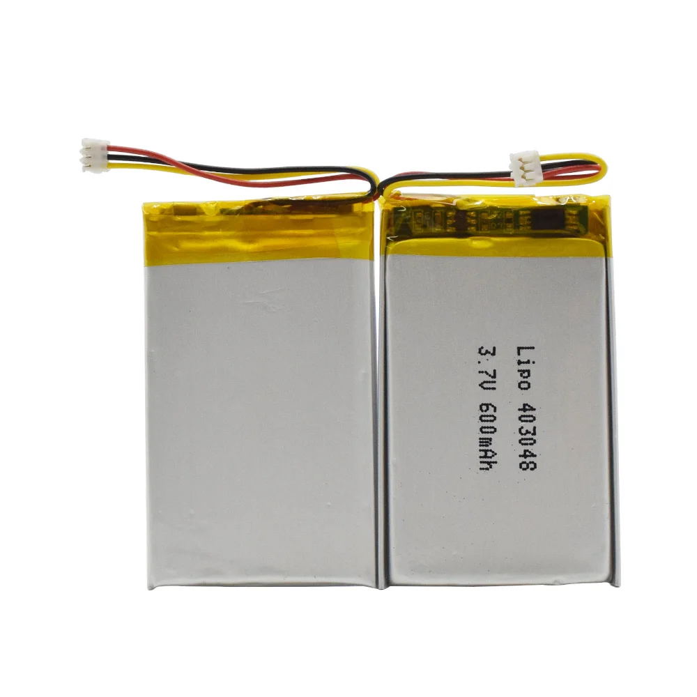 standard model 403048 600mAh 2.22wh Rechargeable 3.7v polymer lipo battery for GPS tracker