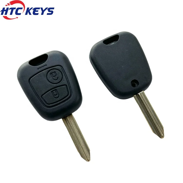Factory Wholesale Replacement 2 Button Remote Key Shell Case Plastic Car Key Fob Cover Suitable For Peugeot Citroen