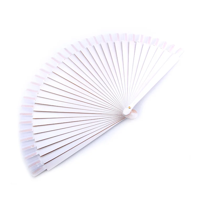 2019 White Personalised Fans Wooden Hand for Spanish Festival Party Performance