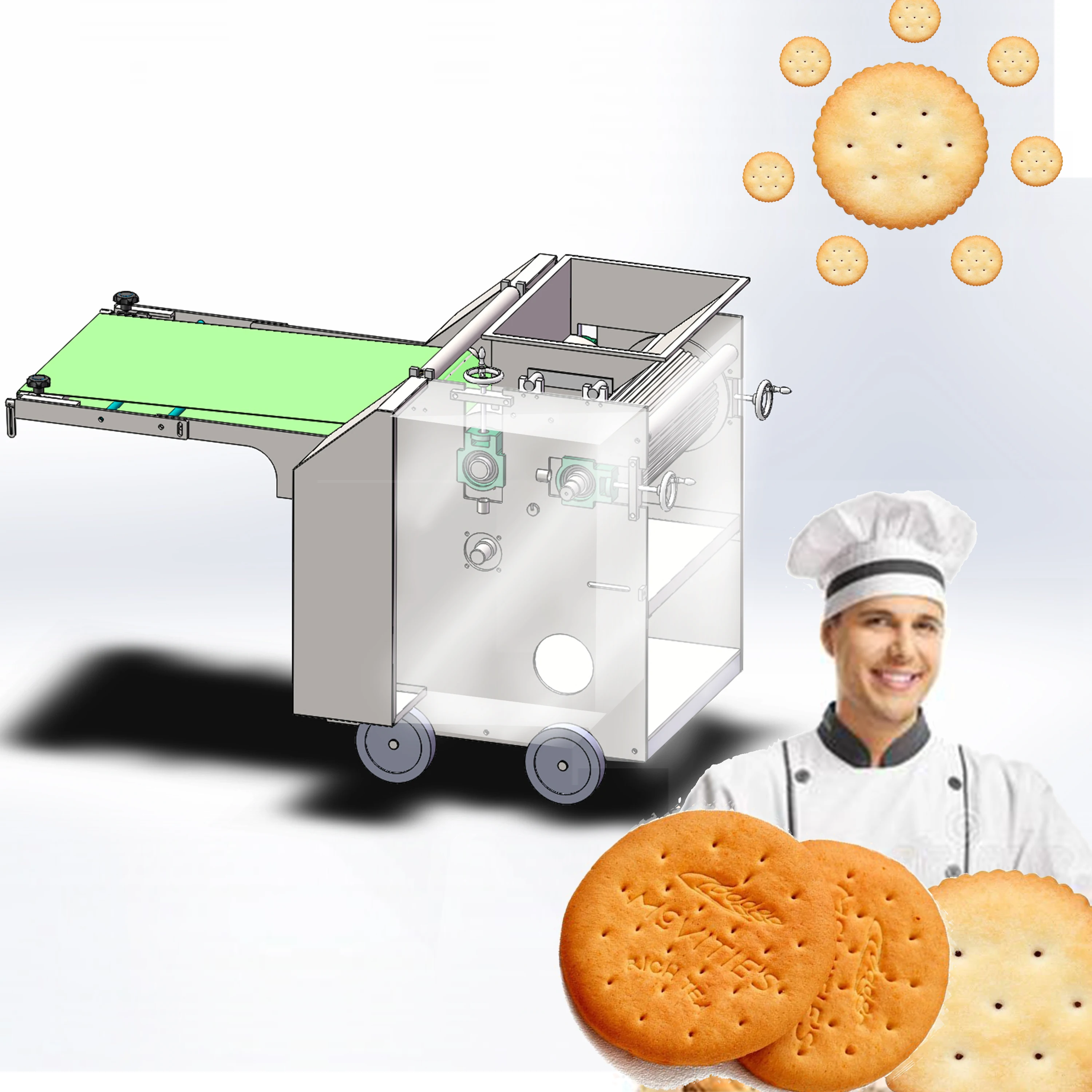 Hot sale Chocolate sandwich biscuit making machine butter cookies machinery of baking