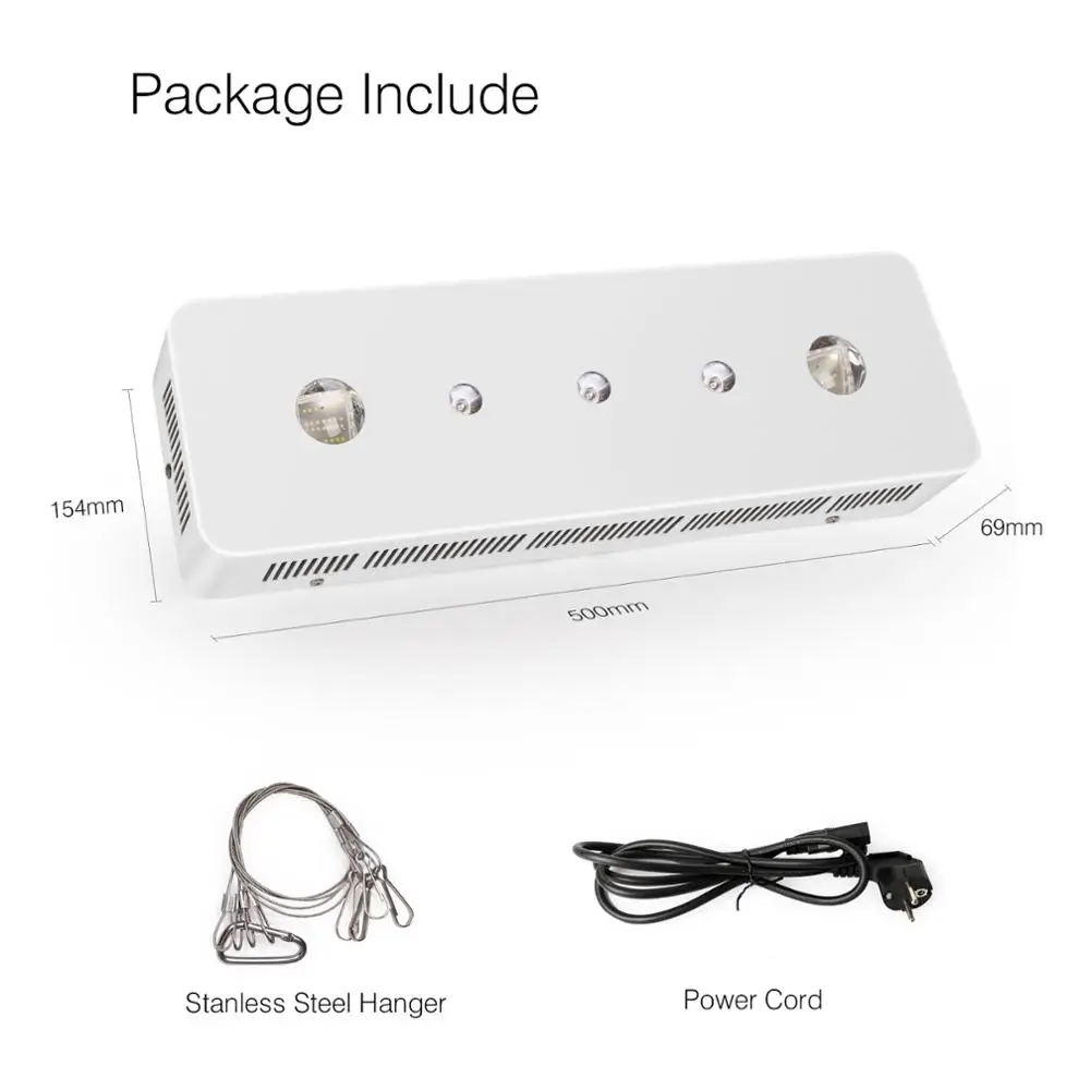 New arrival intelligent WIFI control 165W aquarium light for coral reef