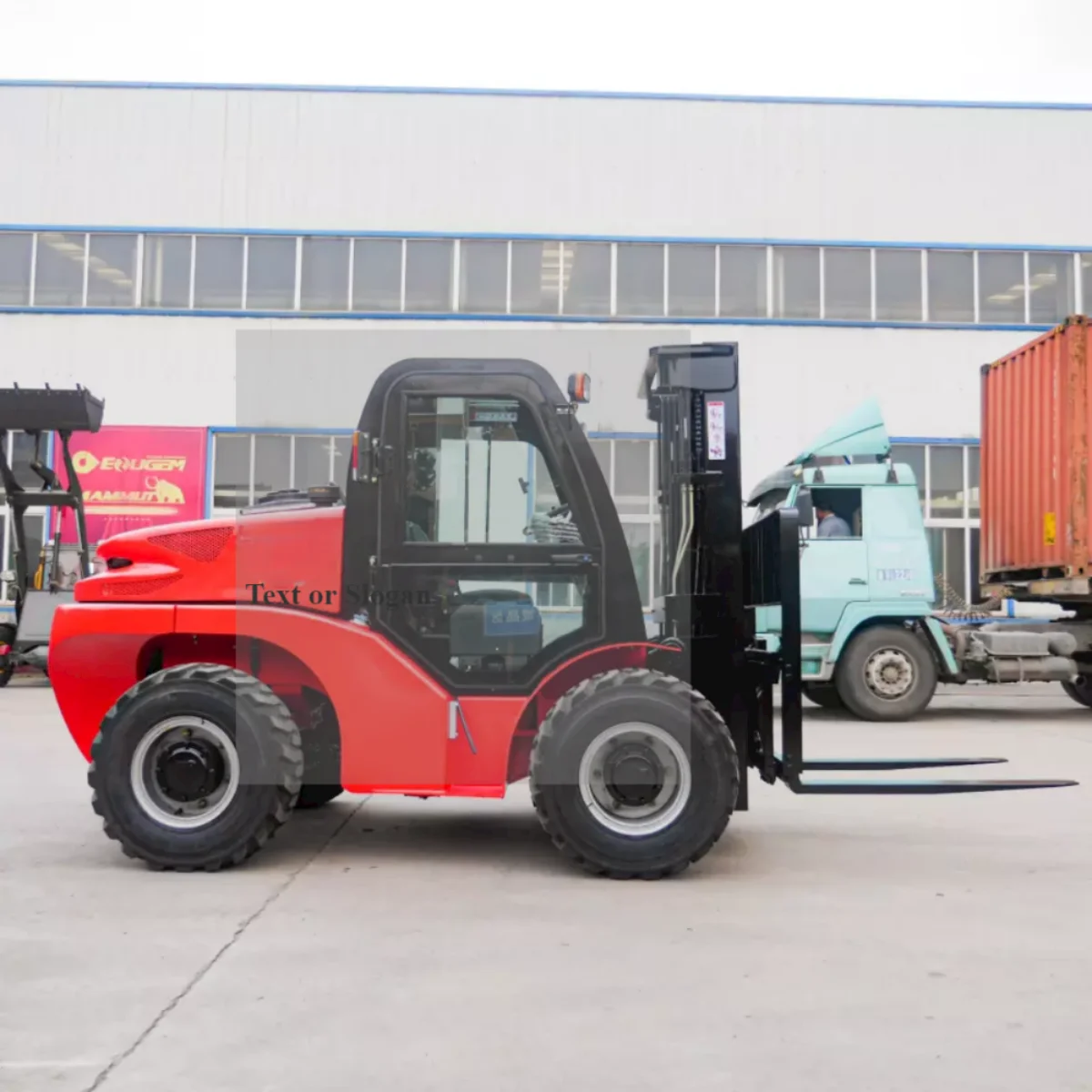 China Manufacturer Triple Mast 6000mm Lift Height Hydraulic Forklift Truck Solid Tyre New 3tons Diesel Forklift