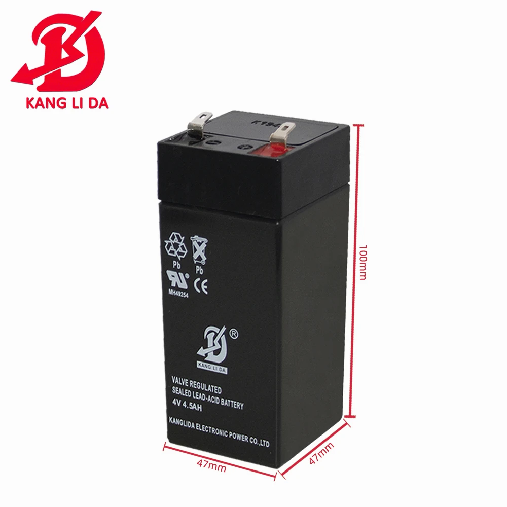 4v 5.5ah maintenance free type valve regulated lead acid battery 4v 4.5ah