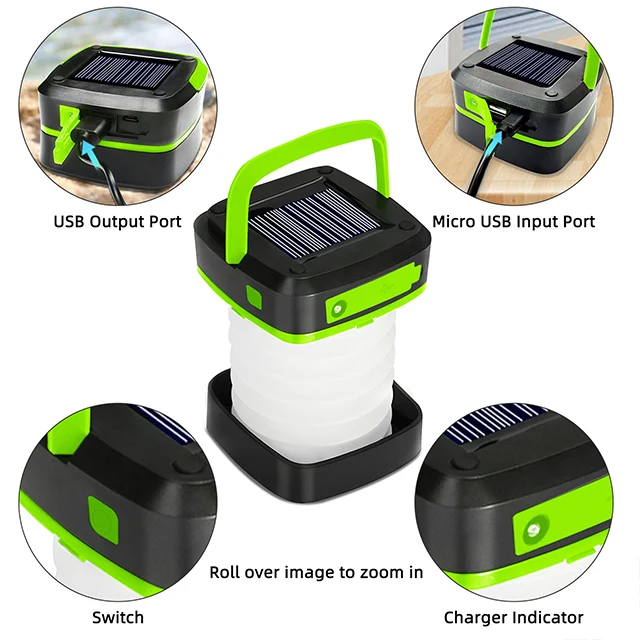 USB зарядка и разрядка светодиодная портативная солнечная подсветка для кемпинга 1 Вт высокомощная Палатка Лампа наружного водонепроницаемая лампа