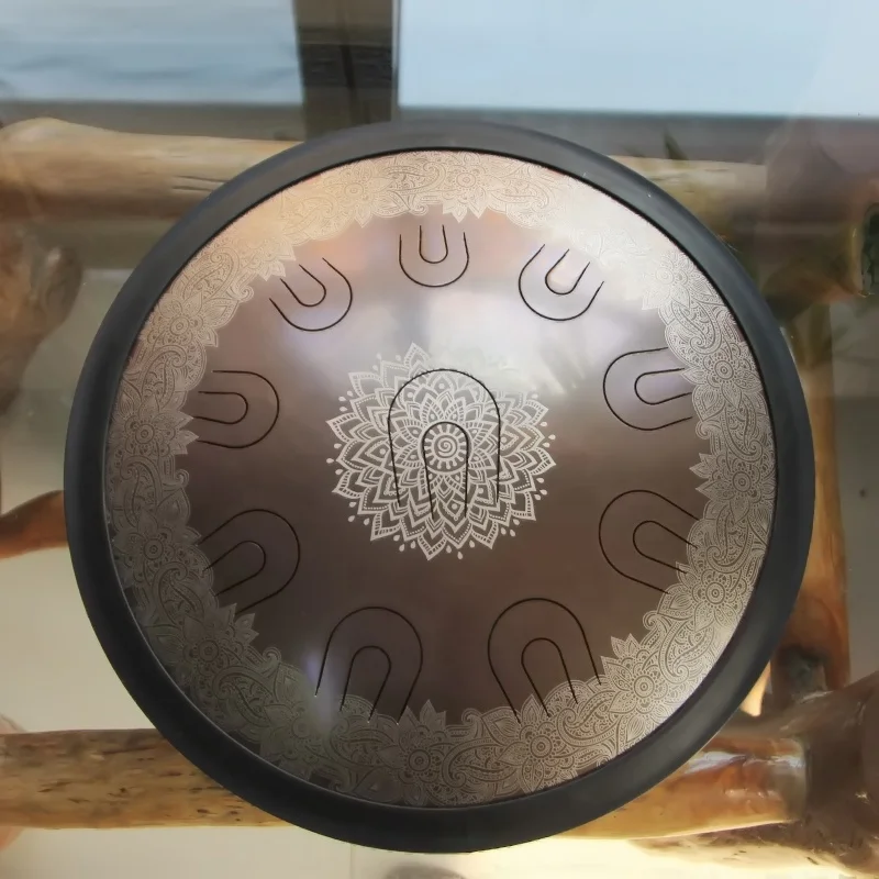 UU drum size 16inch musical scale handpan with free case and mallets steel tongue drum