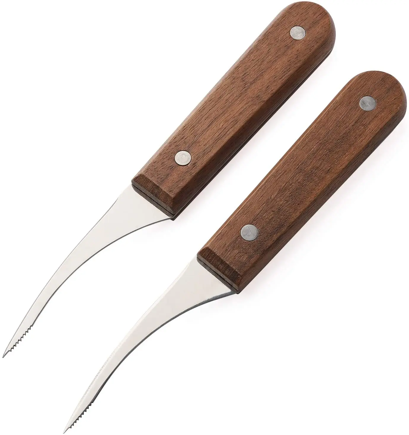 Wholesale Wooden Stainless Steel Shrimp Knife Seafood Tool For Skinning Knives