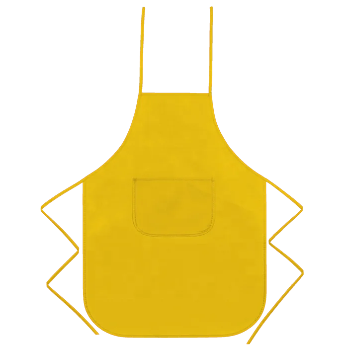 Custom LOGO Kids Disposable Aprons Fabric Non-Woven Biodegradable Bib and Kitchen Waist Sleeveless Style for Painting Drawing