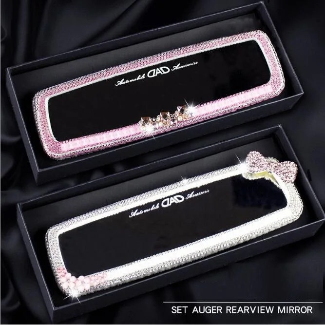 
Decorative bling crystal diamond auto rearview mirror 