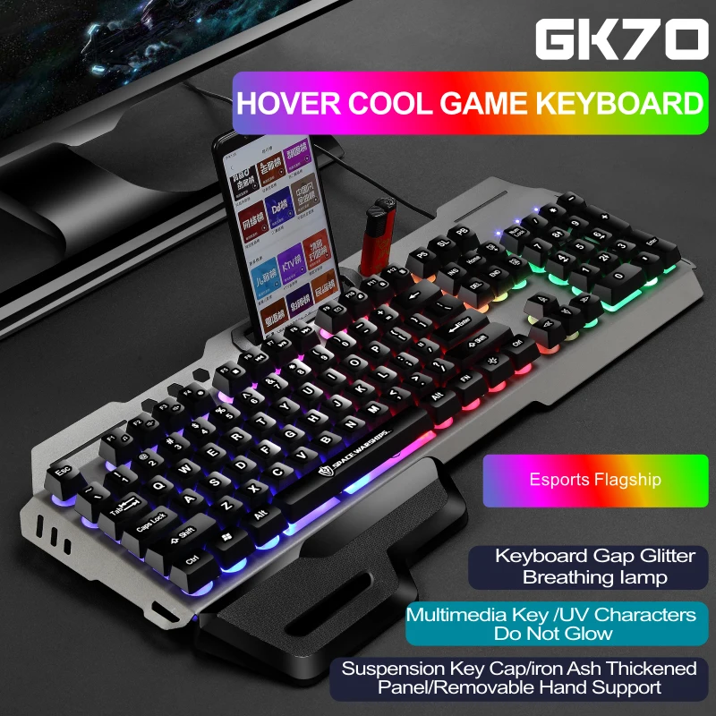 Gaming Keyboard and Mouse and Mouse pad and Gaming Headset, Wired LED RGB Backlight Bundle for PC Gamers and Xbox and PS4