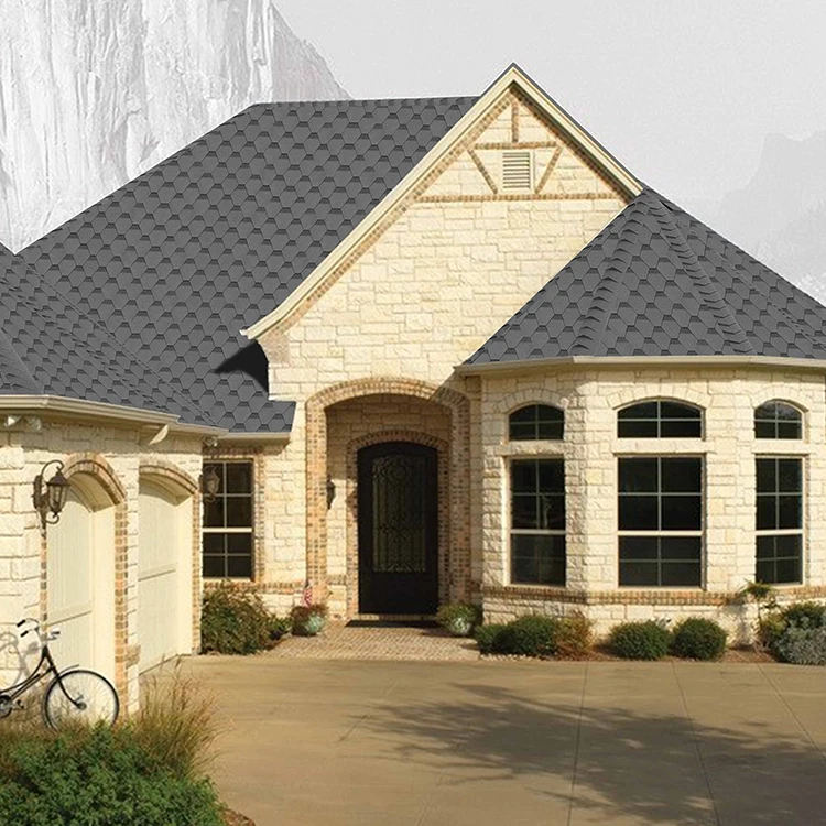 chinese factory sale tile for house roof tiles german turkey mosaic hexagonal red asphalt roof tiles in portugal miami