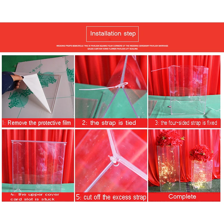 Clear Acrylic Flower Stand Centerpieces For Wedding Party Table Flower stand Display Wedding walkway road lead