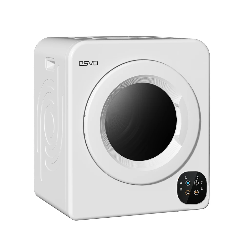 automatic household clothes dryer LED control panel space saving smart small tumble clothes dryer