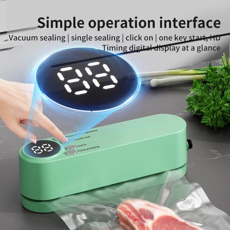 3-in-1 electric Dry and Moist Vacuum Sealer multifunction portable mini Automatic Food Vacuum Sealer Machine For Kitchen