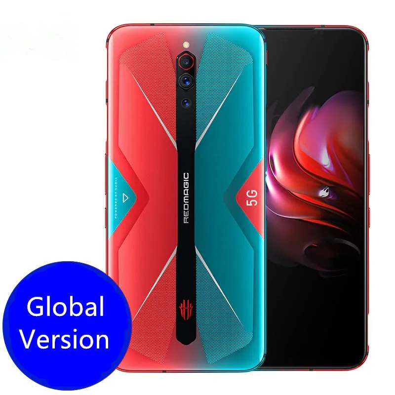 
 Игровой телефон Nubia Red Magic 5G, глобальная версия, игровой, android, 12 Гб, 128 ГБ, экран 865 дюйма, 144 Гц, охлаждающий вентилятор, сотовый телефон  