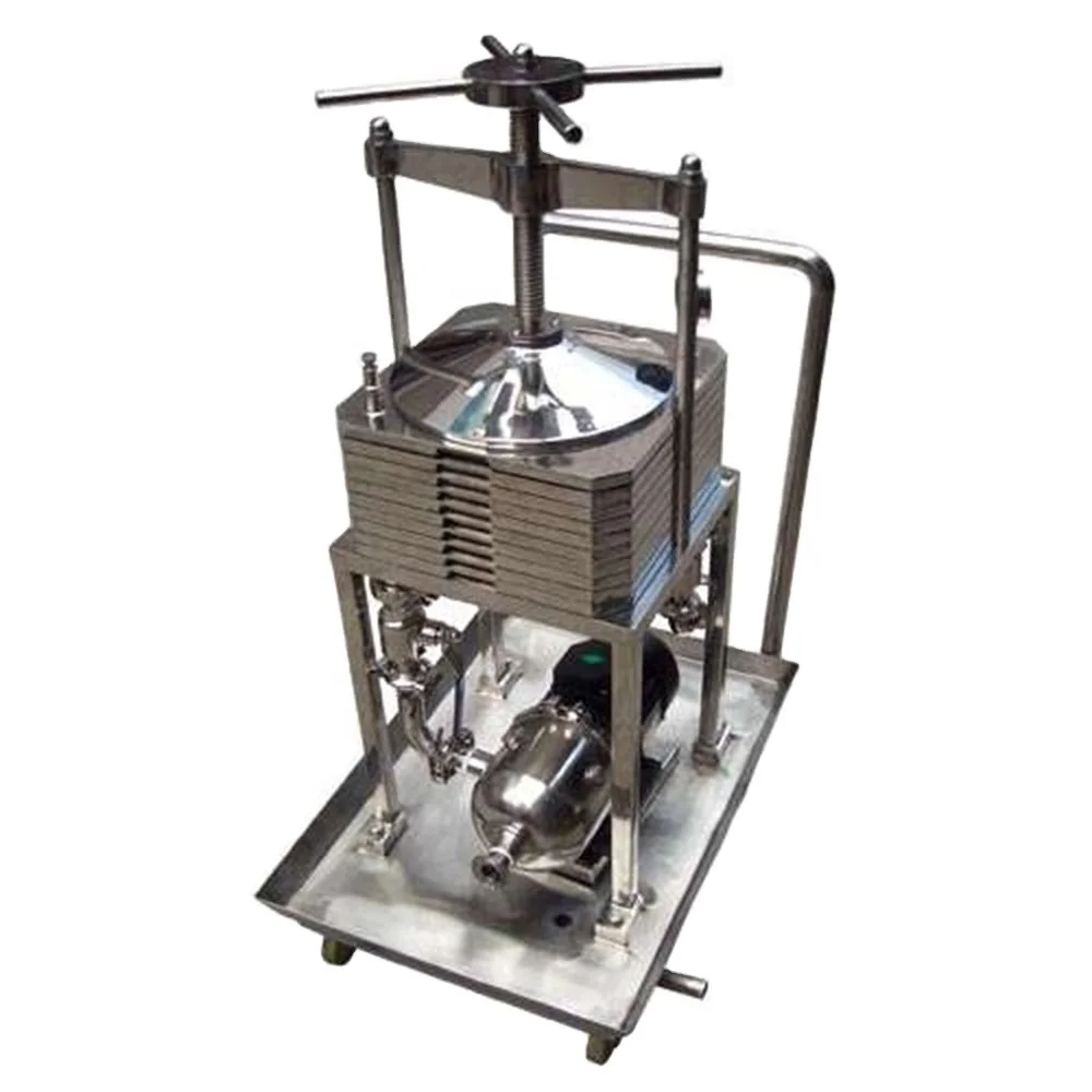 High Precision Screw Manual Olive filter press machine with feeding pump