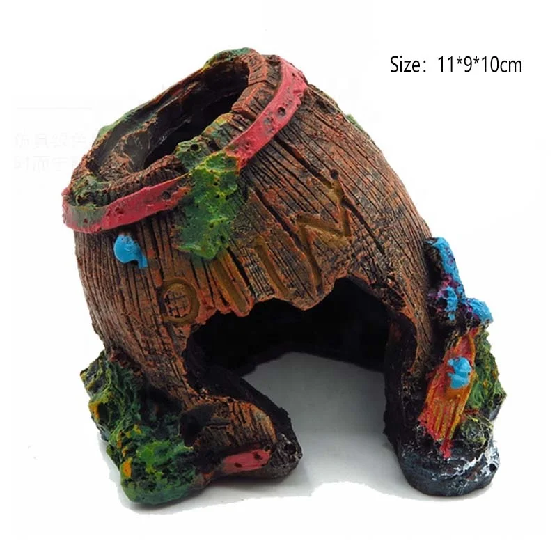 Aquarium Hideaway Rock Cave for Aquatic Pets to Breed, Play and Rest, Safe and Non-Toxic Ceramic Fish Tank Ornaments