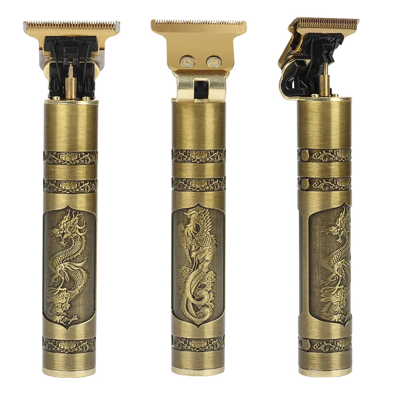 Maquina de Cortar Pelo Profesional USB Rechargeable Vintage T9 Trimmer for Men Hair Zero Gapped Clippe