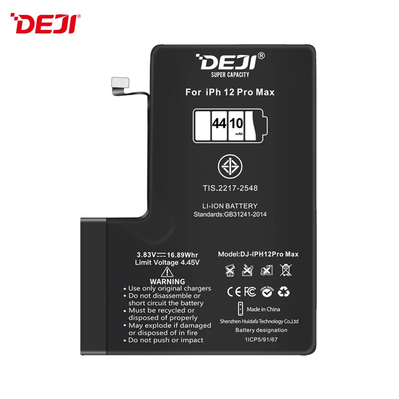 DEJI 4410mAh Upgrade high capacity Battery for iPhone 12 pro max Replacement Lithium
