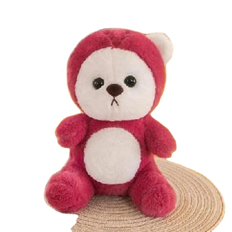 Wholesale eight inch grab doll cute cartoon Wedding Doll nine yuan nine gift rabbit fur plush toy doll