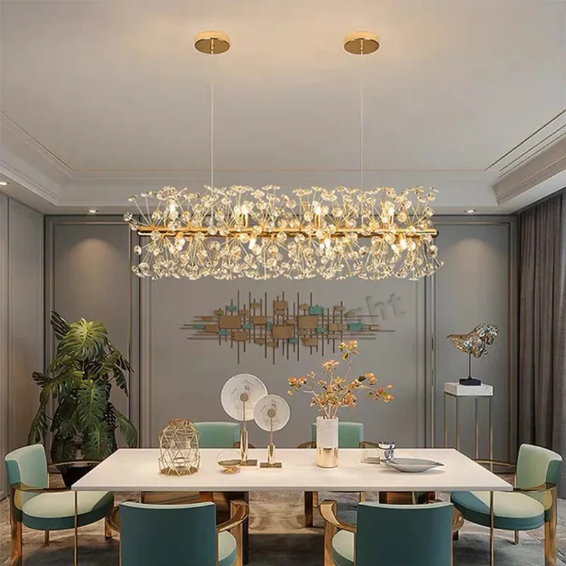 Nordic Creative Led Chandeliers Dandelion Firework Chandelier Pendant Lamp Modern Hanging Light for Living Room
