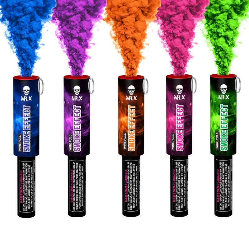 Wholesale Chinese Outdoor Wedding Party Display Handle Color Smoke Tube Fireworks Handhold Color Smoke Torch Fireworks For Sale