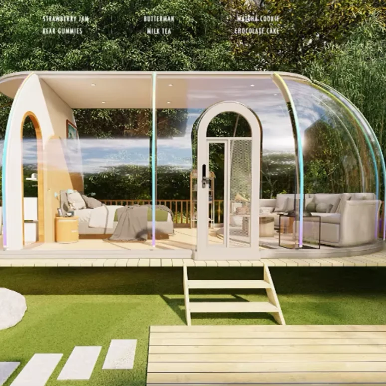 Geodesic container House bubble dome Camping wedding Tent transparent PC Tent Waterproof Glamping igloo Pod