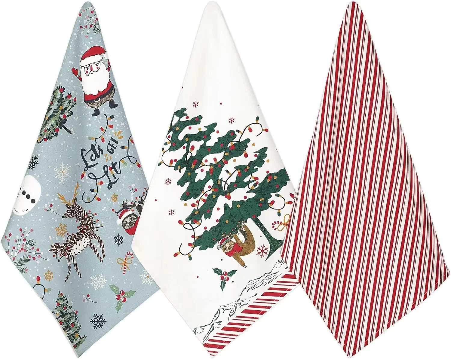 MOQ 1PC custom eco friendly cotton linen  Cotton Plaid Absorbent Dish Kitchen tea Towel