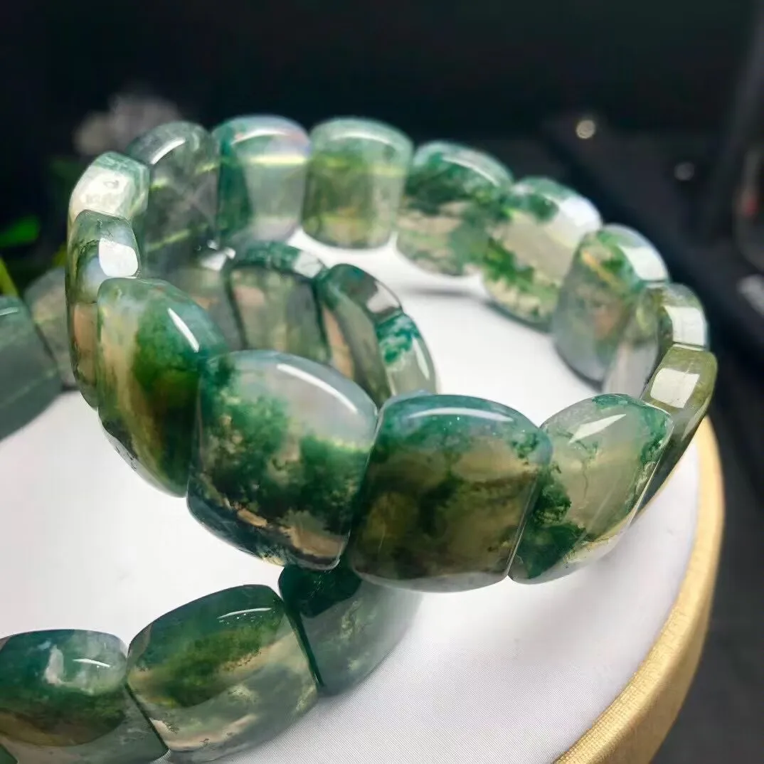 natural high quality Aquatic agate bracelet for selling