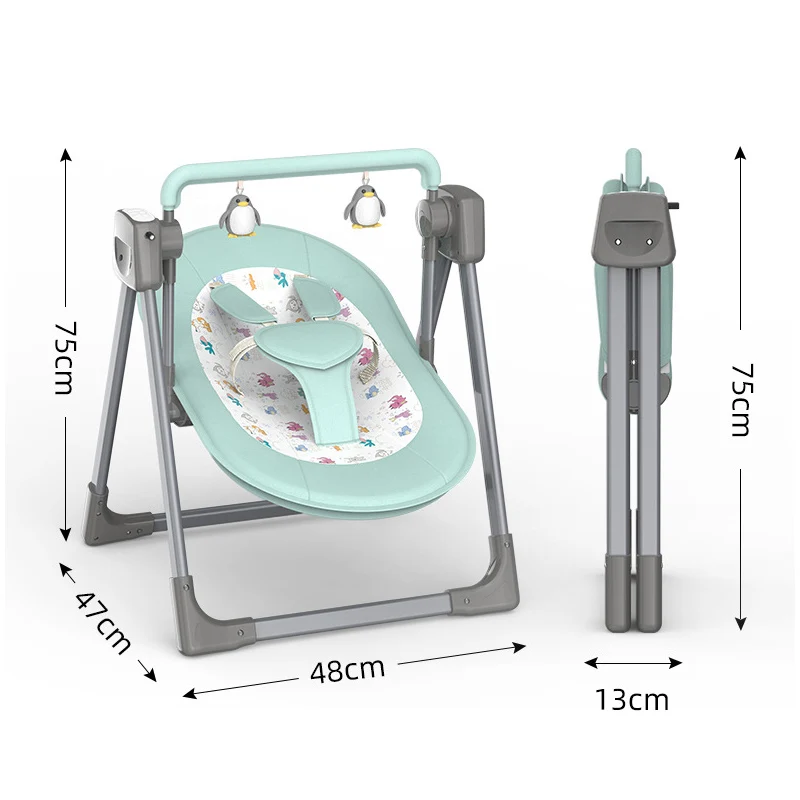 Baby electric cradle swing chair with toys and music/New model electric baby rocker automatic baby rocking chair
