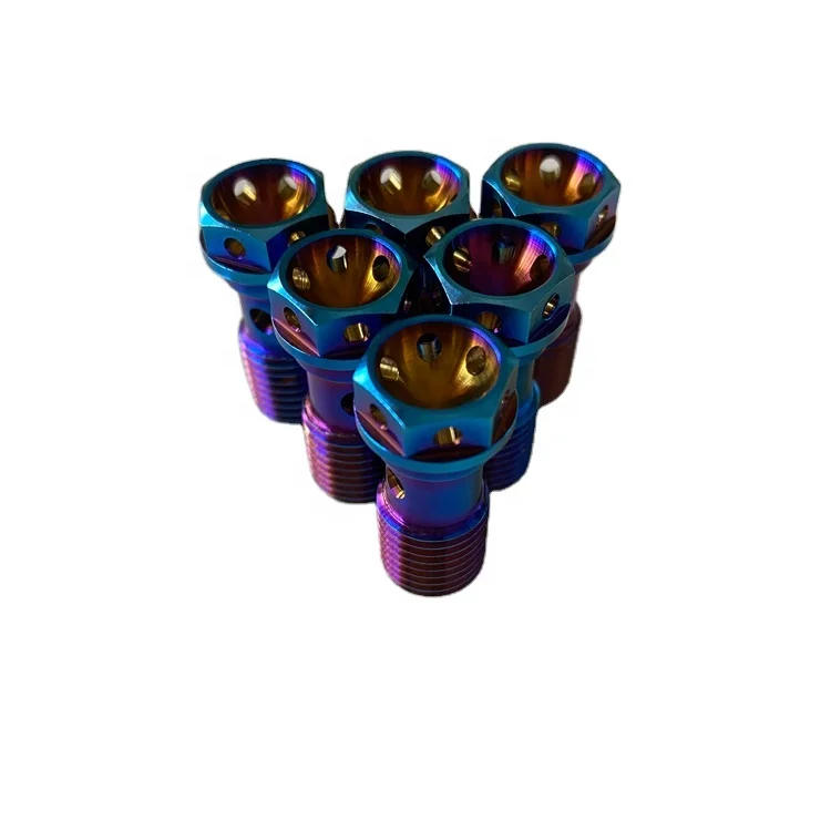 Титановый болт банджо m10x19x1.0
