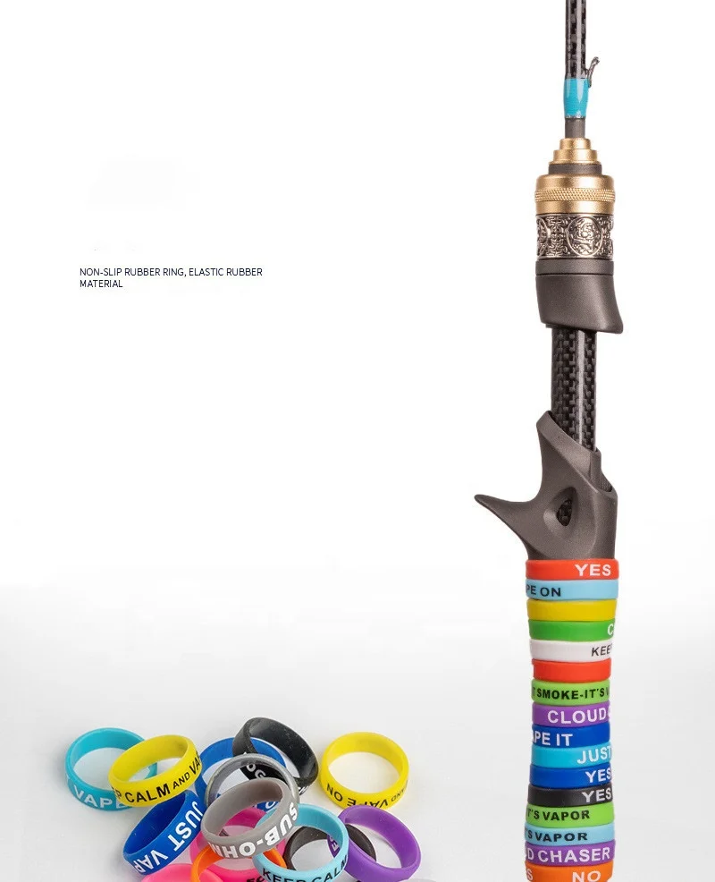 Wholesale lot DIY rod building Accessories Lure Hanger Rod Hooks New Rubber 10Pcs/Bag Fishing rod rubber ring