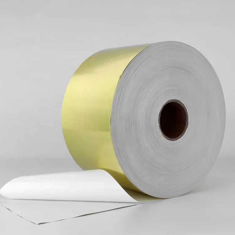 Self Adhesive Golden Aluminum Foil Sticker Paper in sheet or roll