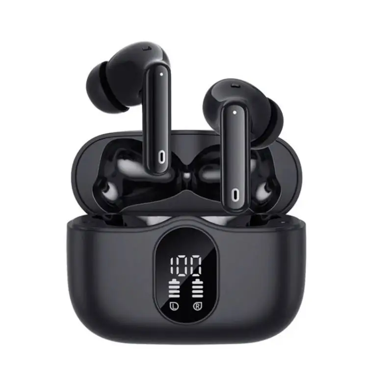 A90 Headphones True Wireless Earbuds active noise cancel LED Power Display Earphones  IPX4 earphone noise cancelling headphone
