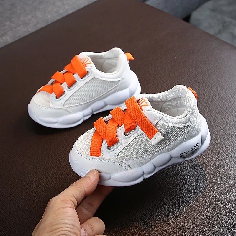 Hao Baby Spring And Autumn New Children Sports Korean Leather School Shoes For Girls Leather Girls Shoes Sneakers