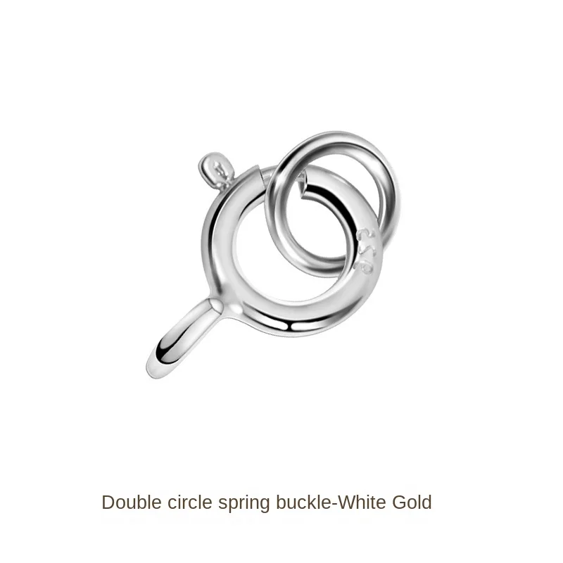 925 Sterling Silver DIY Accessories Necklace and Bracelet Spring Lobster Clasp-Plated Craft for Jewelry Making Packaged in Bag