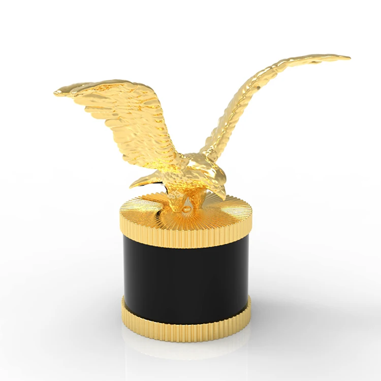 Customized Animal Shape Perfume Bottle Cap Eagle Head Metal Zamac Perfume Cover