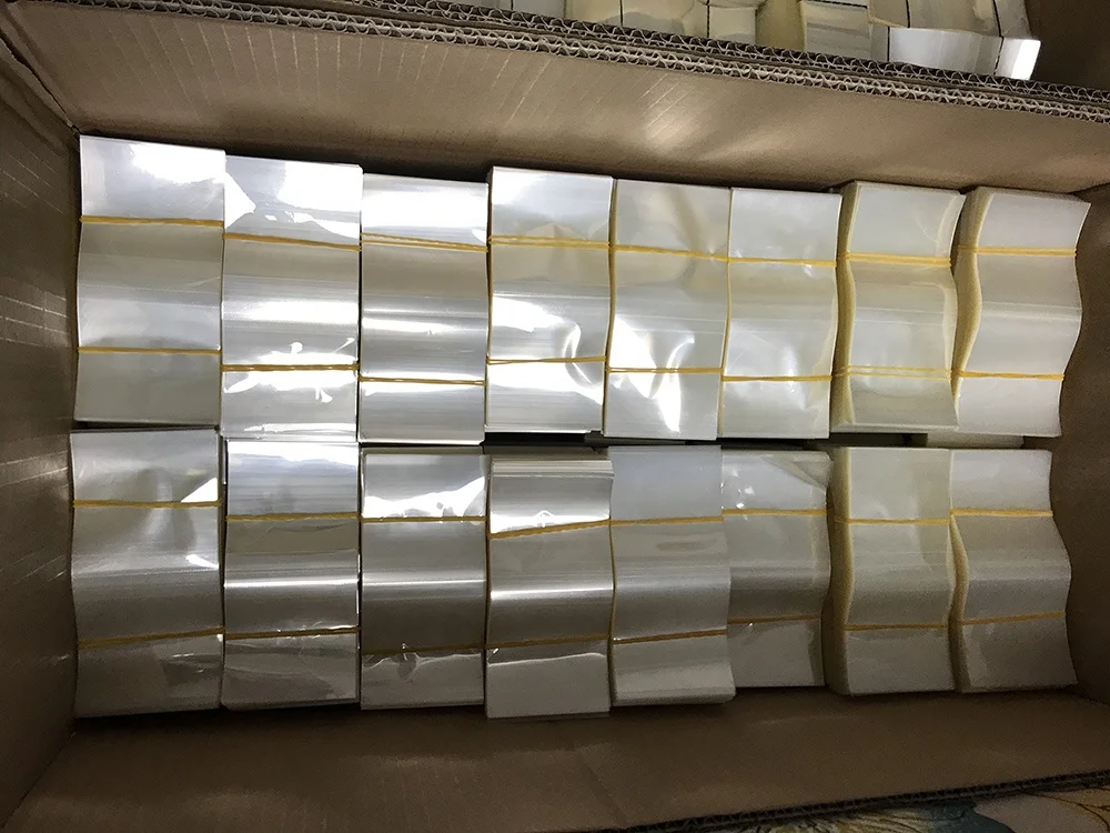  Custom clear support printing PVC PET PETG plastic shrink wrap band heat