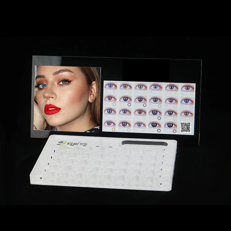 Фабрика Eyeshare оптические Бесплатные контактные линзы дисплей доска магазина примерка на поднос для воды реквизит акриловые цветные контактные линзы для хранения