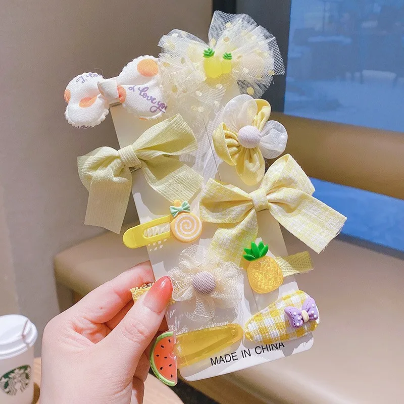 New Design Flower/butterfly knot  gauze Hair Pin/hair ring Kids Princess Handmade Hair Accessories