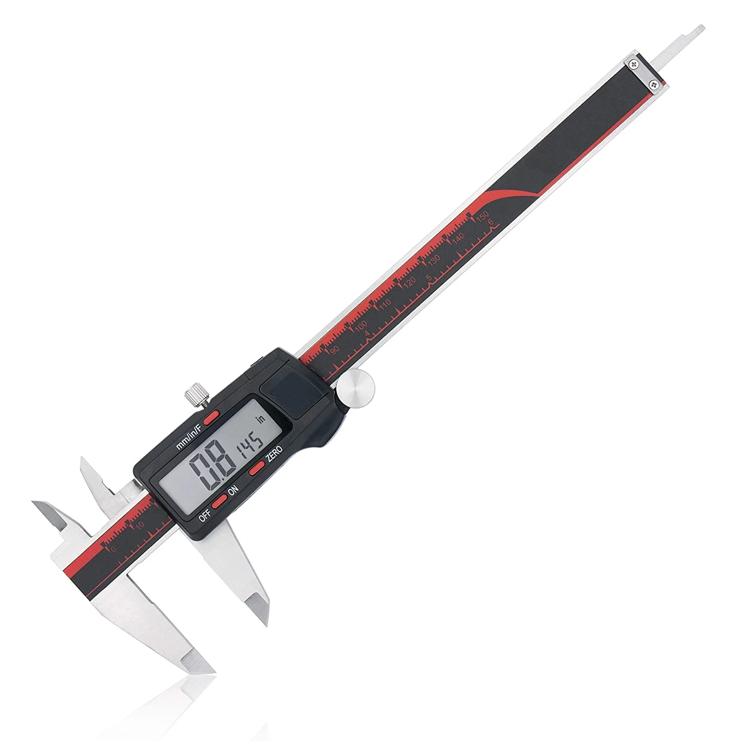 Electronic Digital Caliper Plastic Vernier Measuring Tool with Inch/Millimeter Conversion LCD Screen 0 6 Inch/0 150 mm