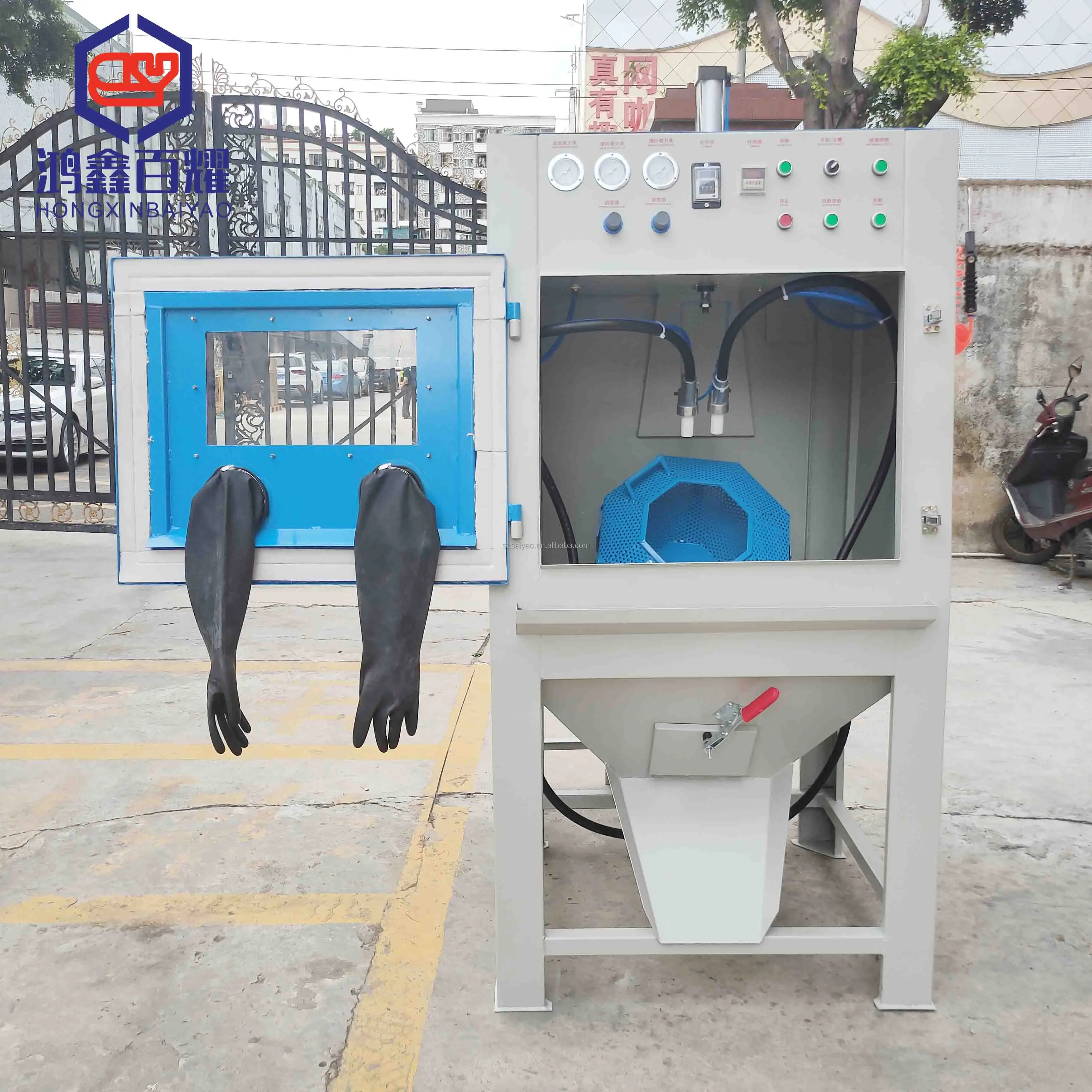 Автоматическая Дробеструйная пескоструйная машина для малой партии, пескоструйная машина для бакелита